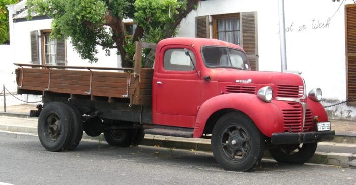 old truck parked